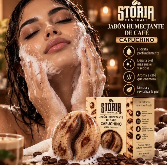 Jabón humectante Capuchino: hidrata profundamente