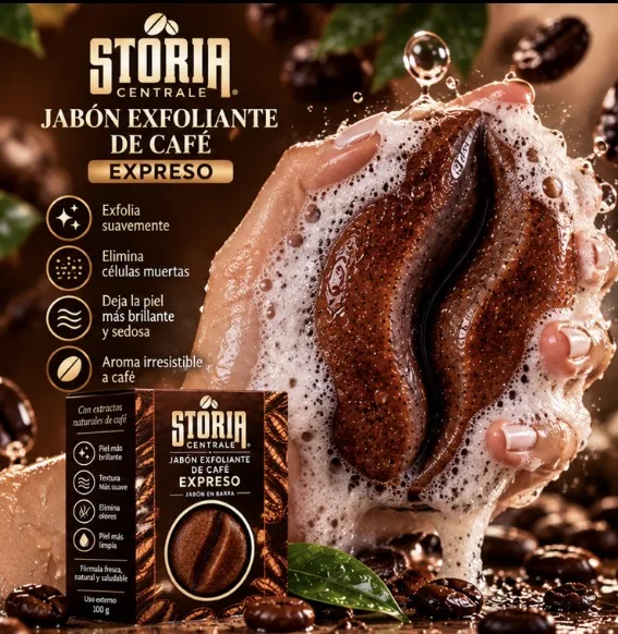 Jabón exfoliante Expreso: elimina células muertas y deja la piel más brillante