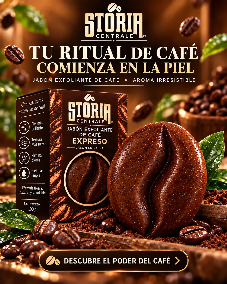 Jabón exfoliante Expreso: tu ritual de café comienza en la piel